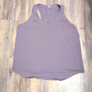 Lululemon Love Tank Top Women 18 Lilac Purple Racerback Athletic Cotton